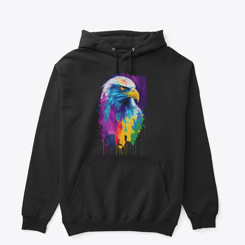 Colorful Vibrant Eagle | Rightward look