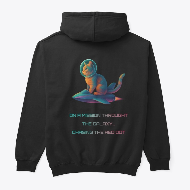 Cosmic Cat Hoodie – Chase the Red Dot