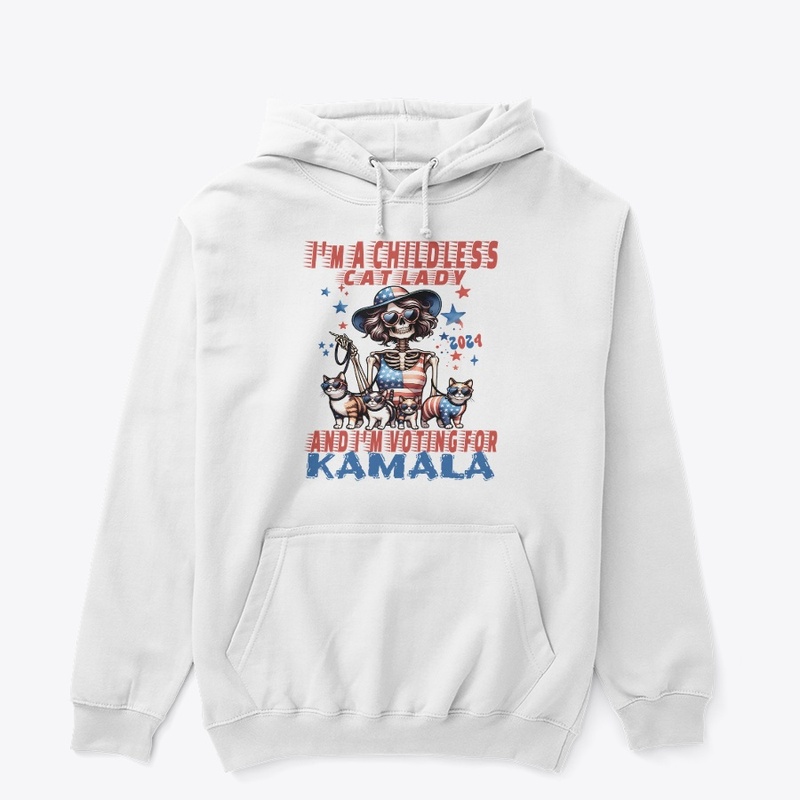CHILDLESS CAT LADY I M VOTING FOR KAMALA
