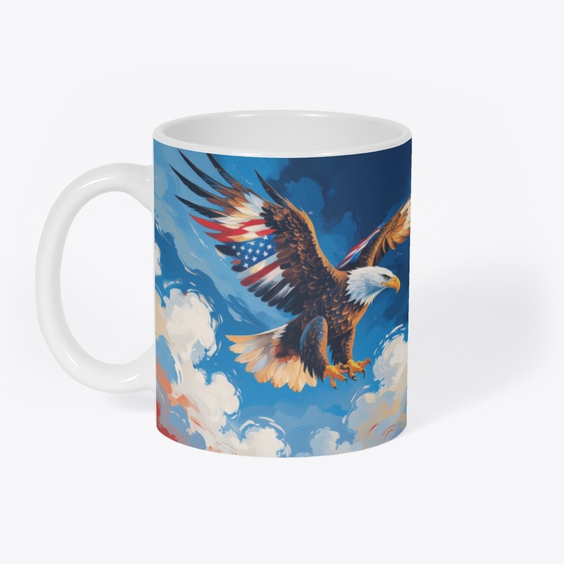 A Soaring Bald Eagle