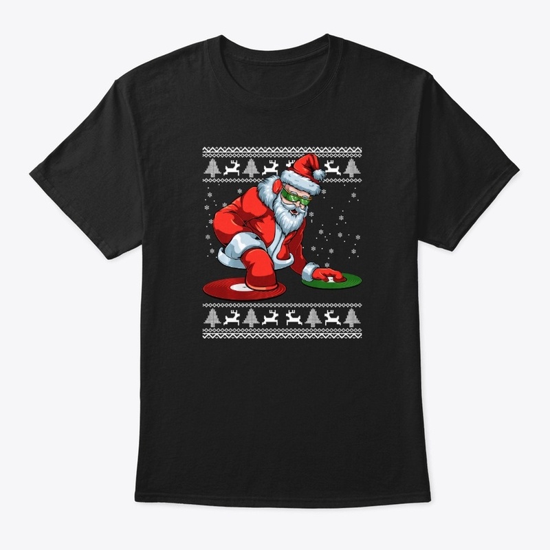 Santa Claus DJ Music Lover Merry Christm