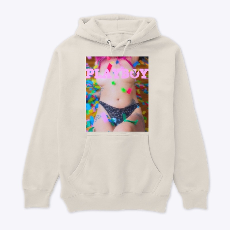 Cream Playboy Hoodie