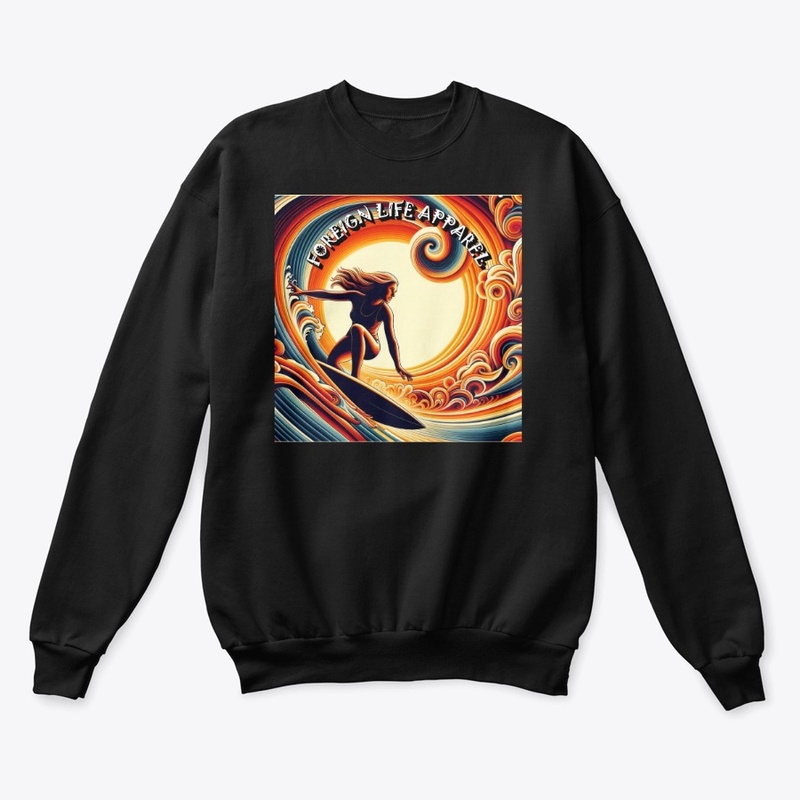 Foreign Life Women's Poster Surf Tee