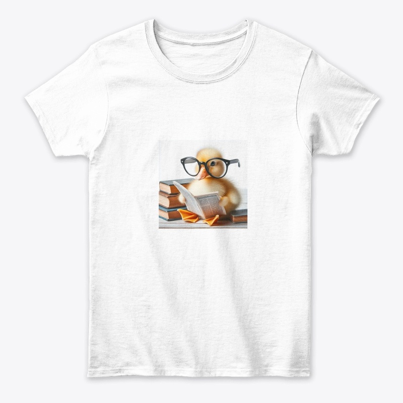 Duck wearing glasses 