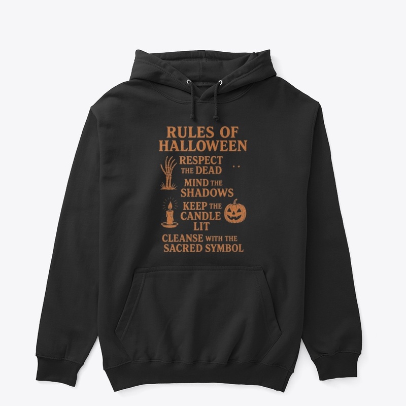 Rules of Halloween Spooky Typography 