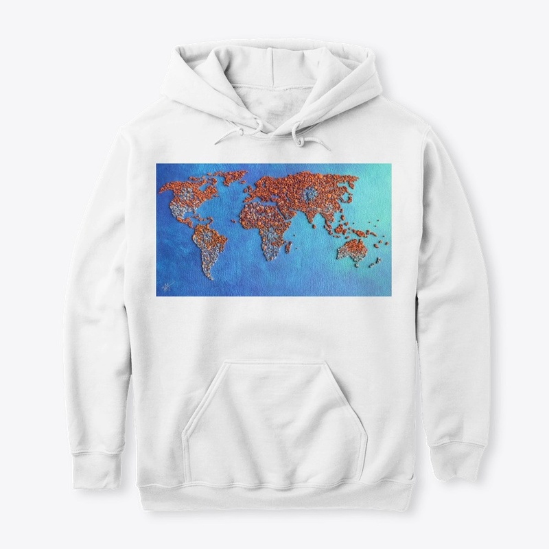 World  Map in Paper quilling design