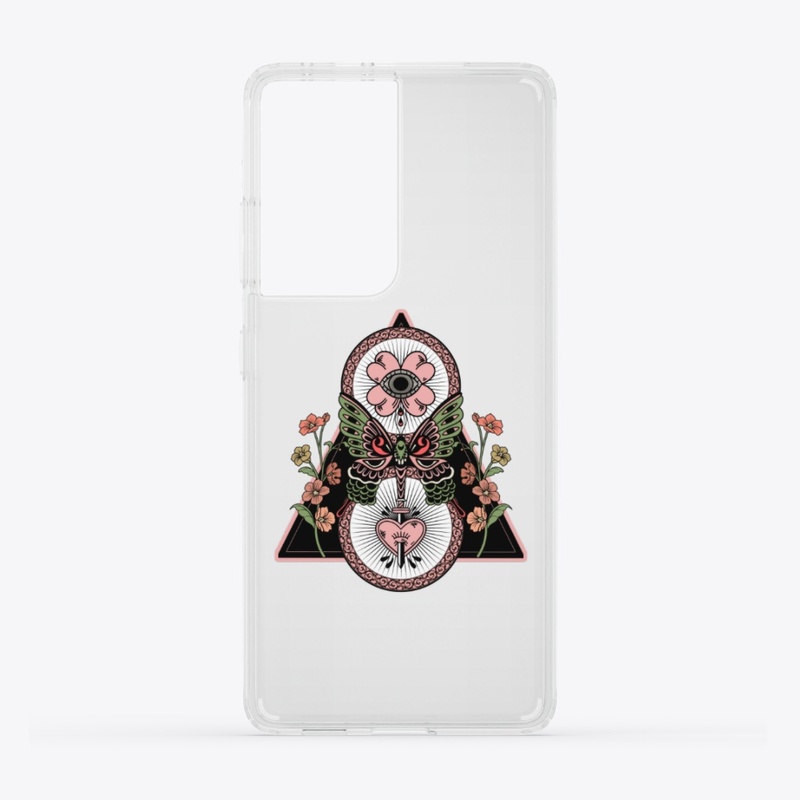 Triangle Butterfly Flower Eye