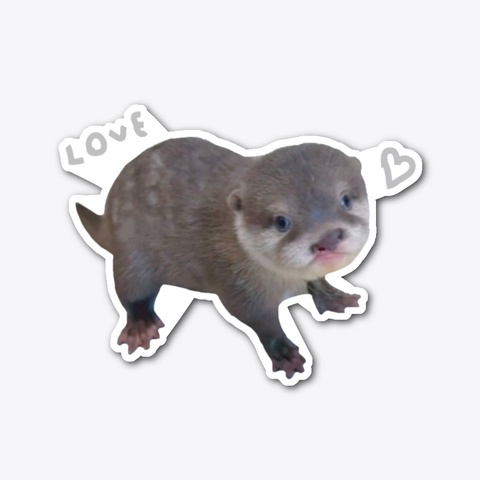 Otter Love Standard áo T-Shirt Front