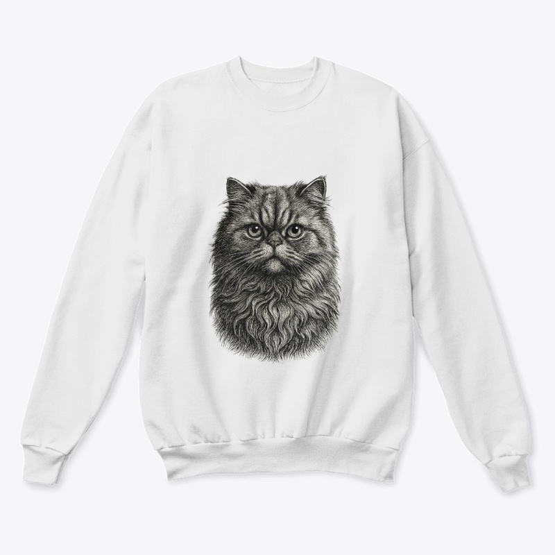 Vintage Persian Cat Art T-Shirt