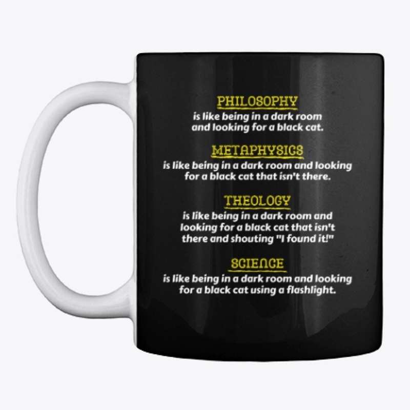 Black Cat Analogy Science Lover Gift