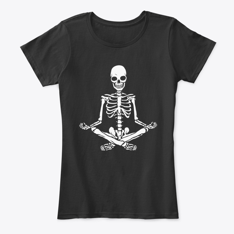 Funny Halloween Meditating Skeleton Shir