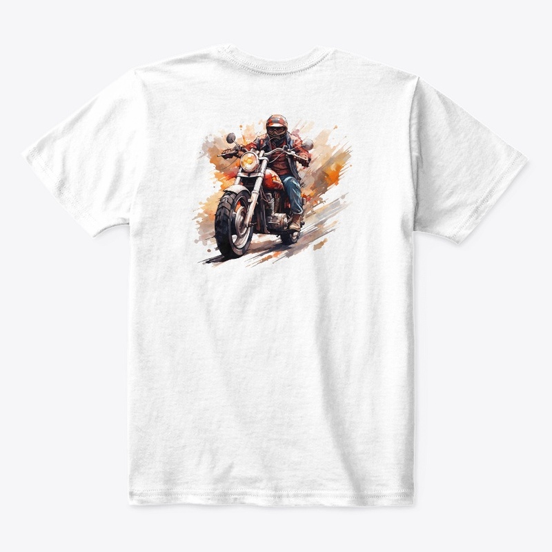 Motorcycle Ride  Watercolor