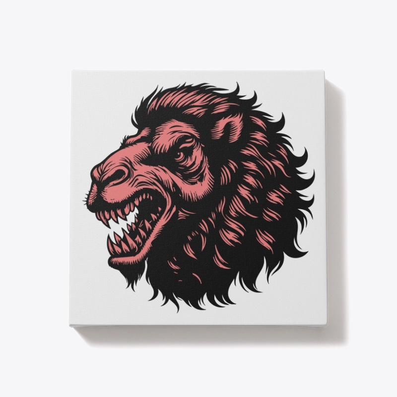 Fierce Angry Camel Art