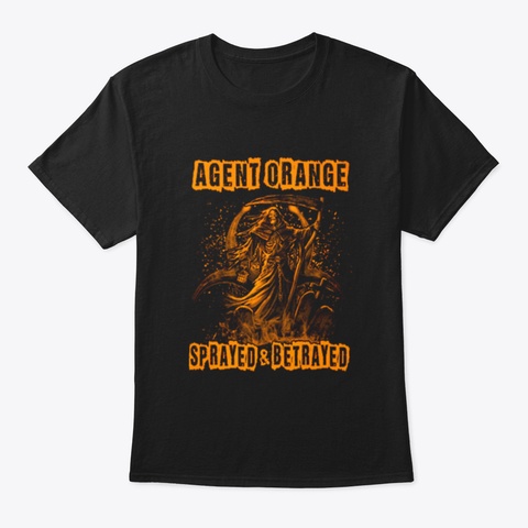 Agent Orange Us Black T-Shirt Front