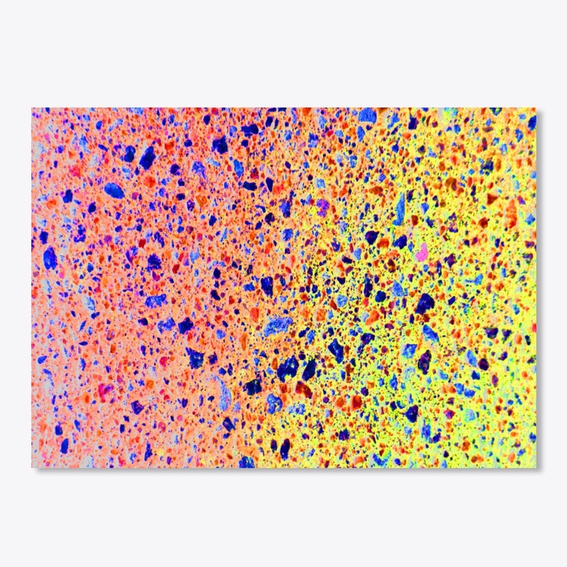 pink yellow blue splotchy