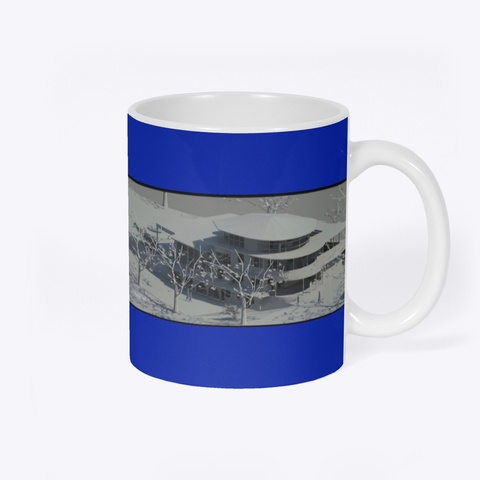 Custom Mug  Royal Blue T-Shirt Back