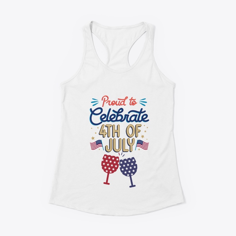 Let's Celebrate 4th of July Graphic.