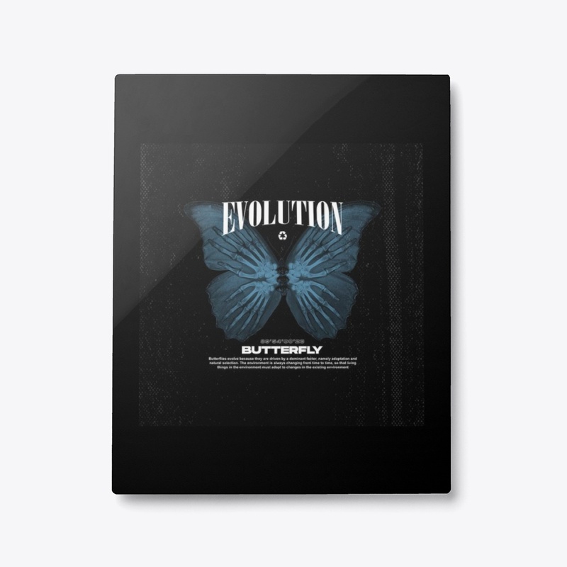 Butterfly EVOLUTION Metal Print.