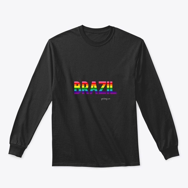 Brazil Pride Rainbow Flag Apparel