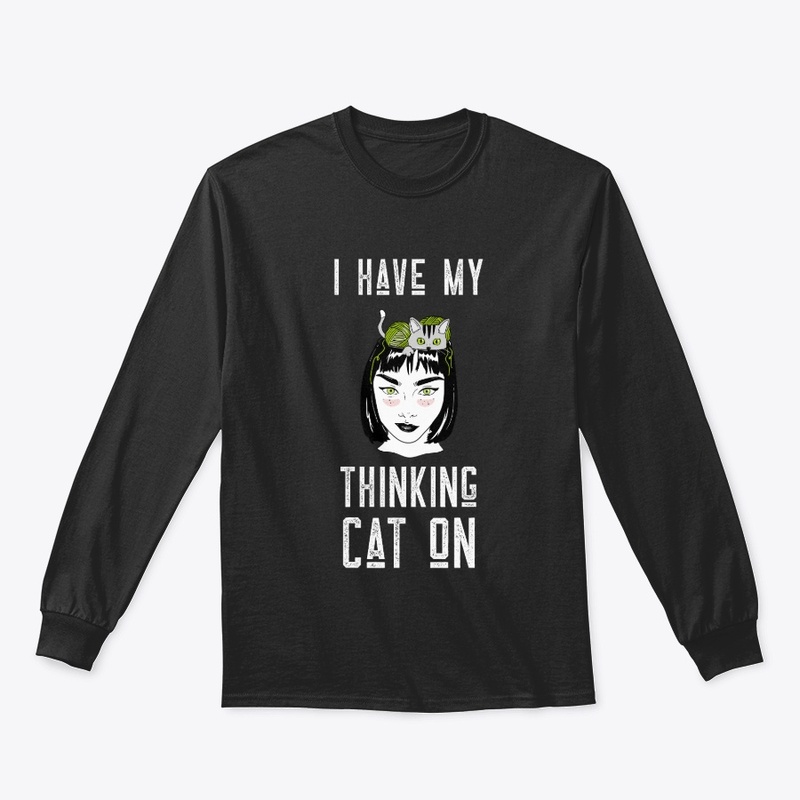 I Have My Thinking Cat On | Cat Tee