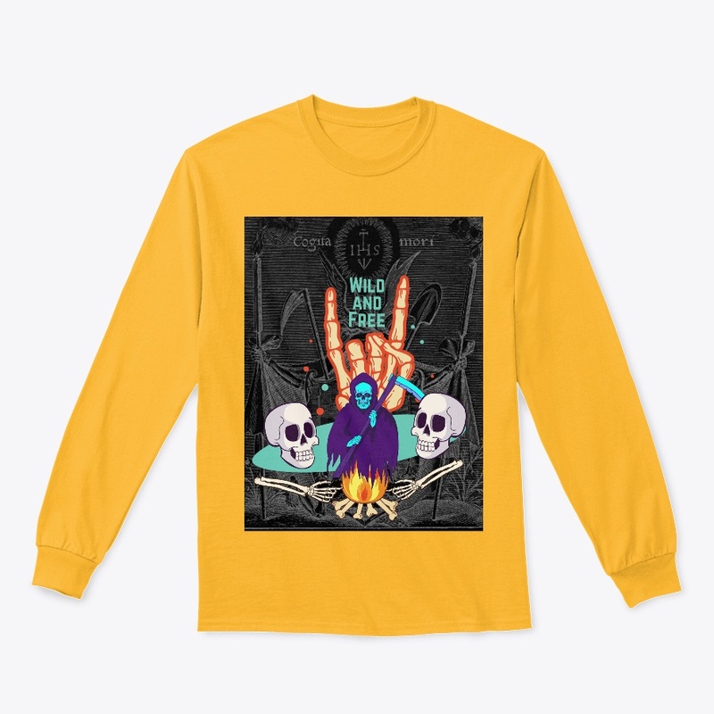 "Wild &amp; Free Skull Tee"