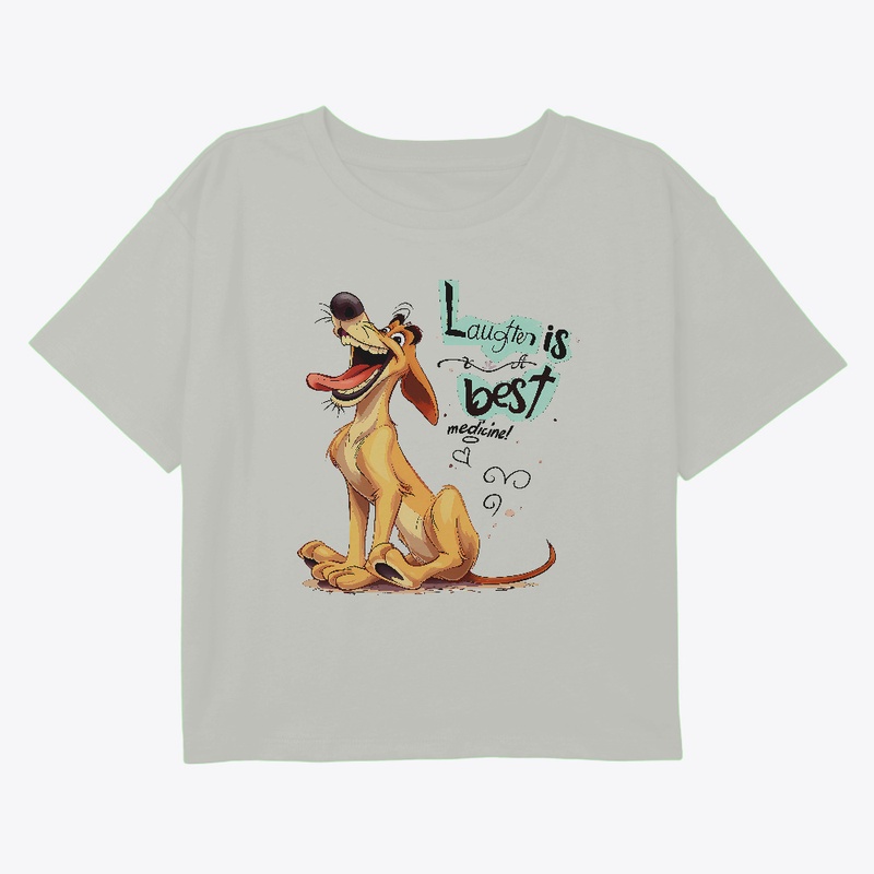 Happy dog ​​laughing