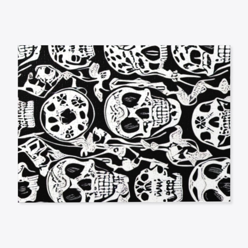 Skeleton pattern AI-generated Art