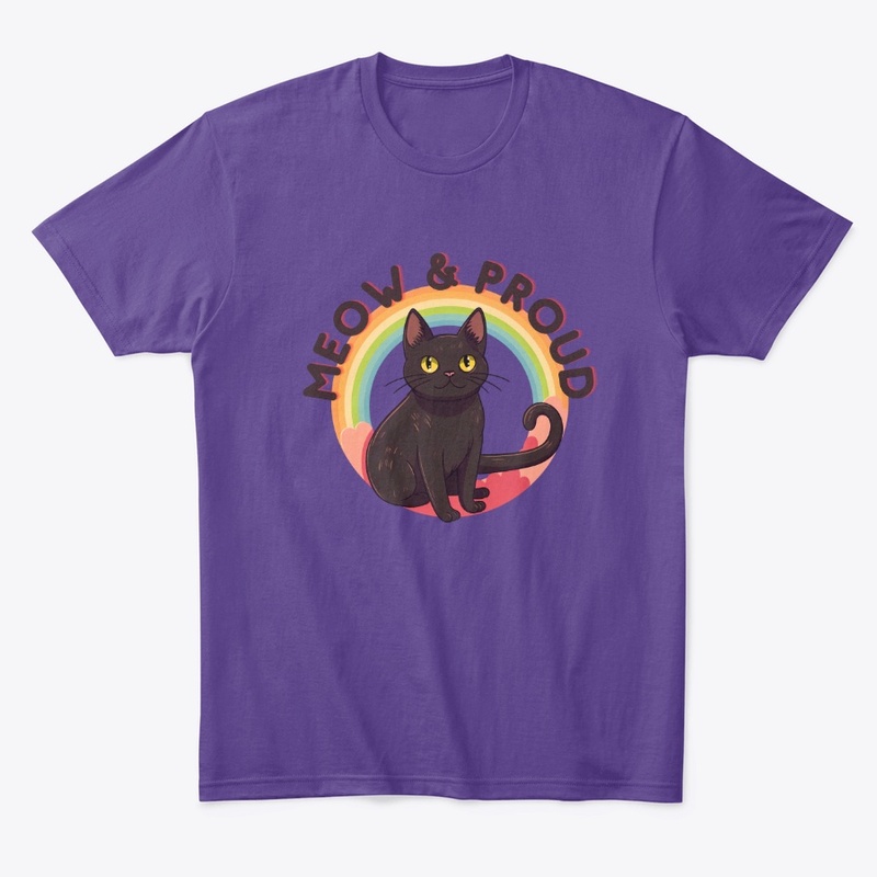 Meow &amp; Proud - Pride Rainbow Cat