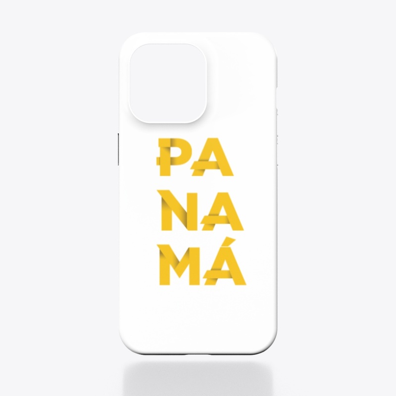 Creative typographic design of panama