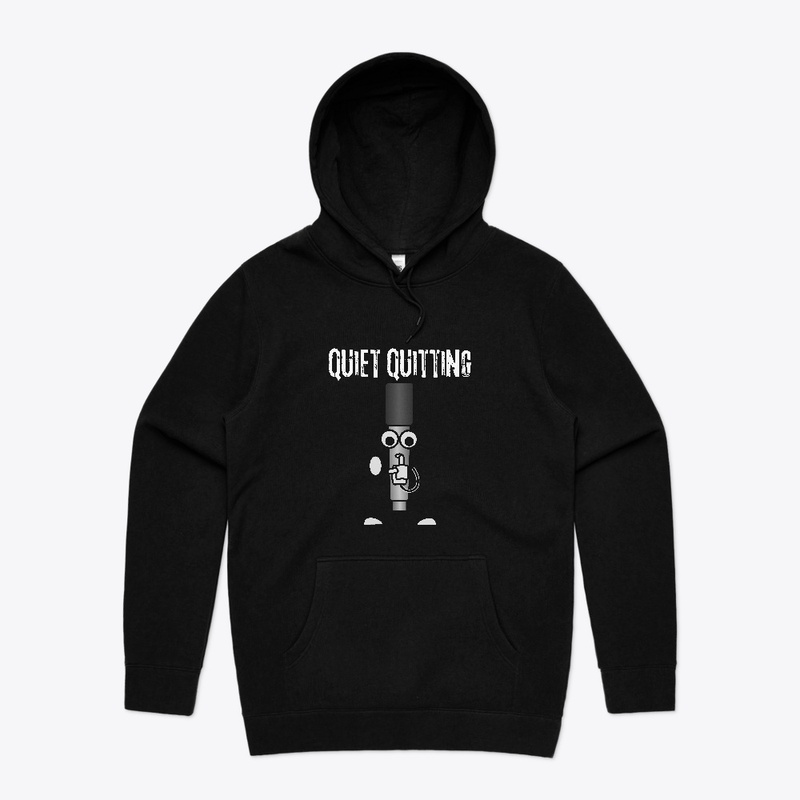 Quiet Quitting shhh _funny design