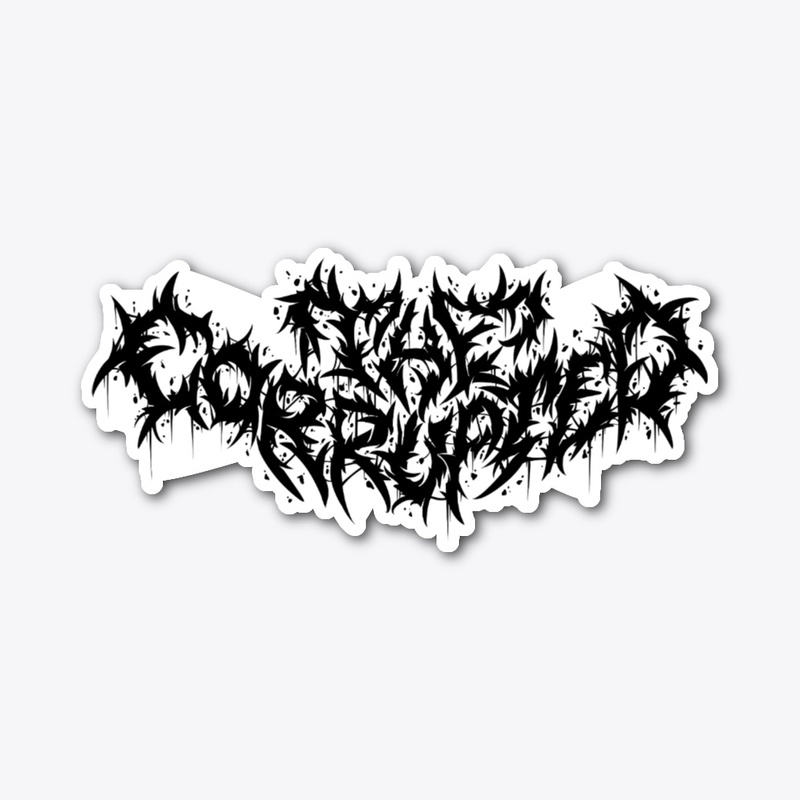 Black Corrupted Logo Merch