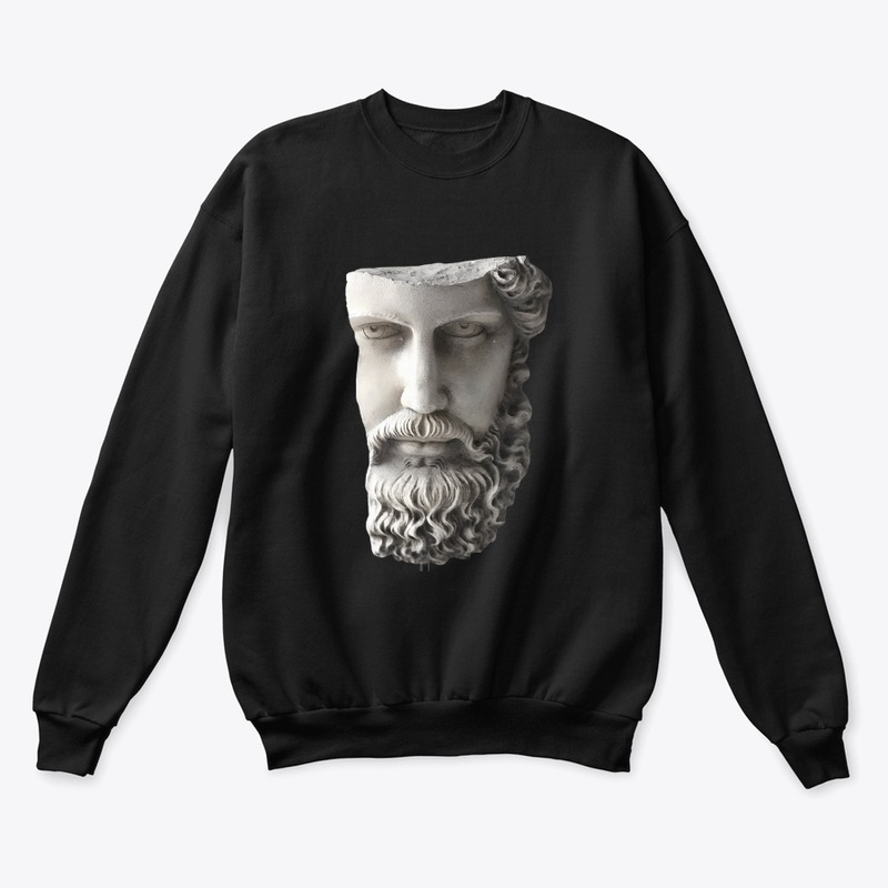Greek sculpture design printed