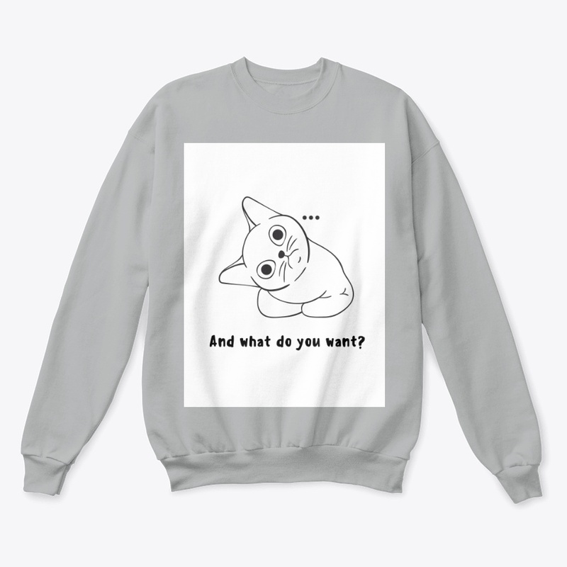 Black illutrated cat printed design 