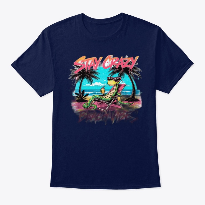 Stay Crazy Snake T-Shirt | Beach Vibes