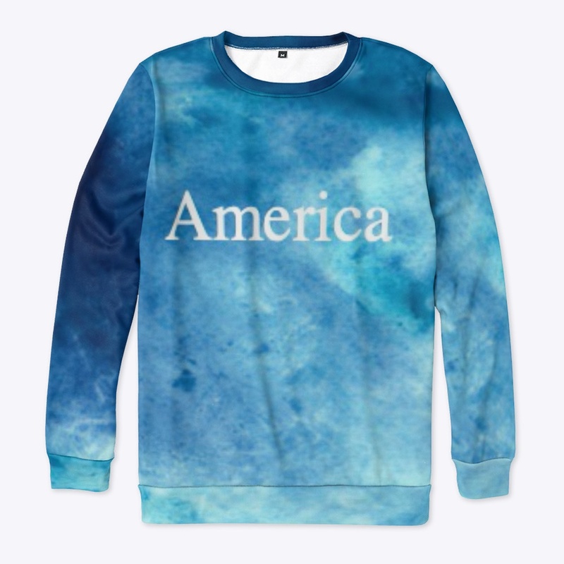 America splash of blue