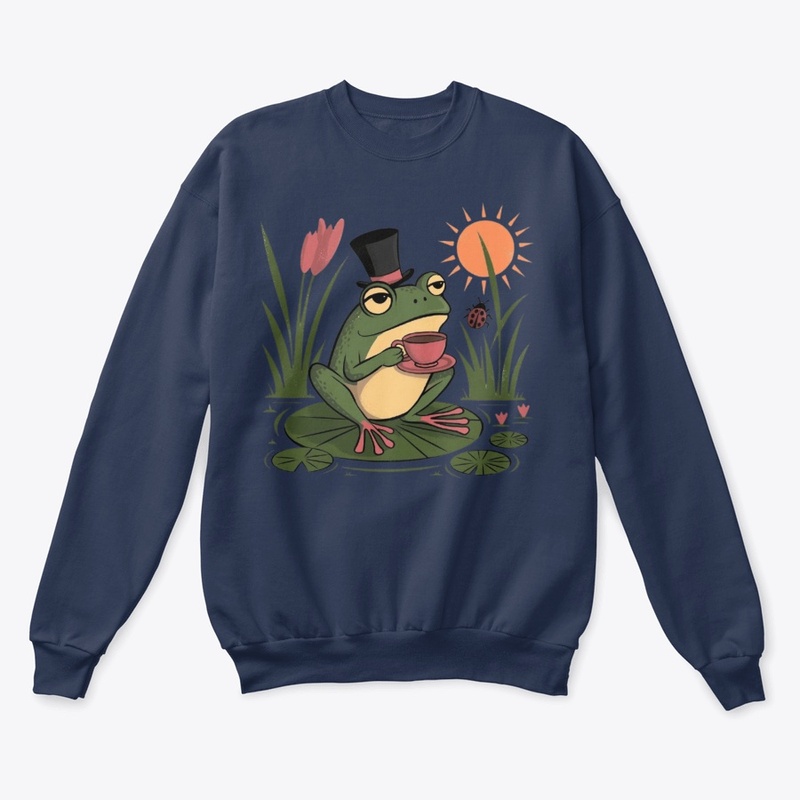 Whimsical Frog Tea Time Tote"