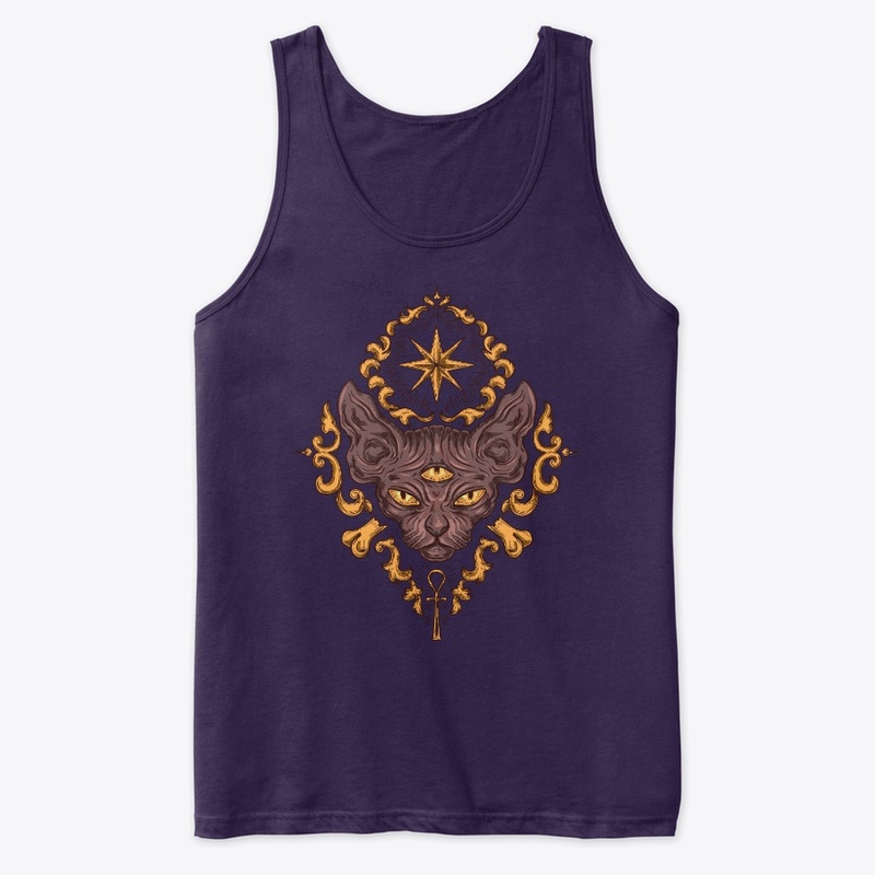 Third eye in cats t-shirt