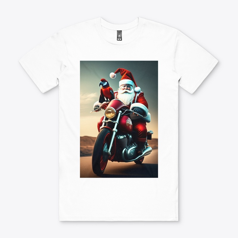 santa on bike 