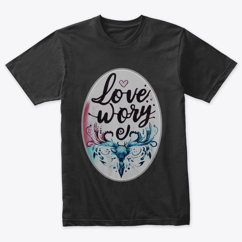 T-shirt Design Love worry 
