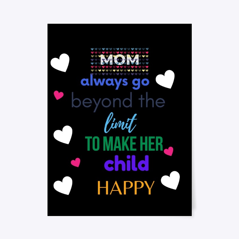 Mother's Love Tee Black - MOM