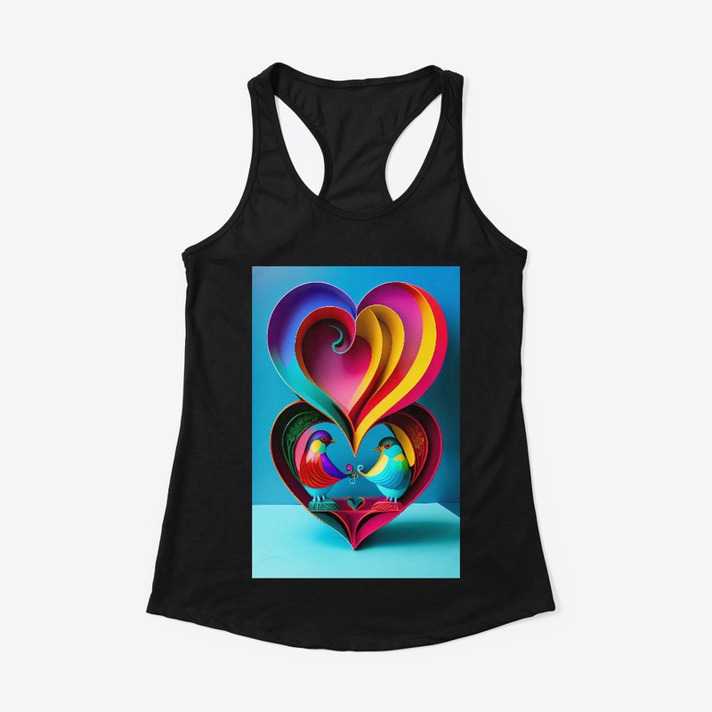 "Spread Love Chirping Lovebirds Tee"