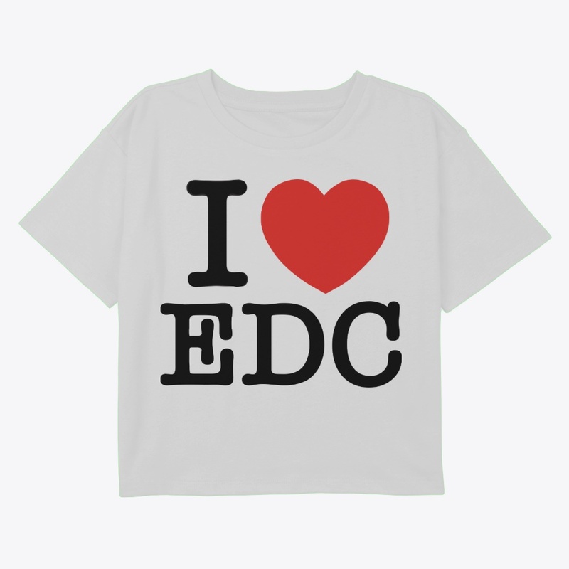 I LOVE EDC Cropped Tee