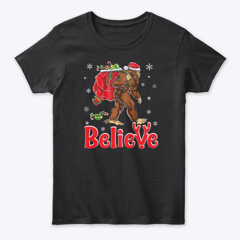 Bigfoot Believe In Santa Christmas Gift