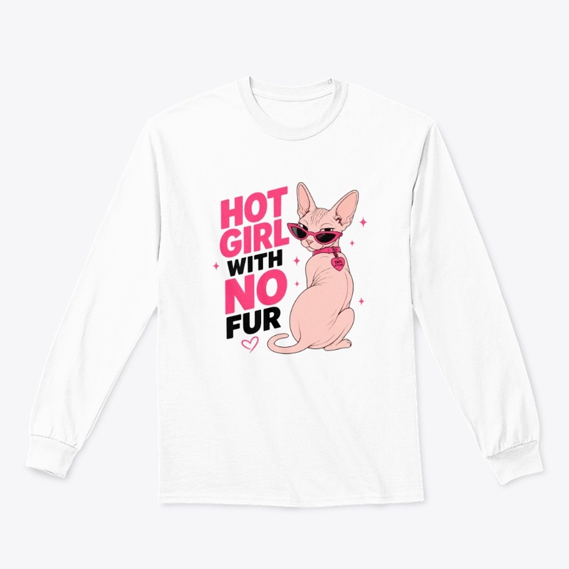 Hot Girl With No Fur Sphynx Cat