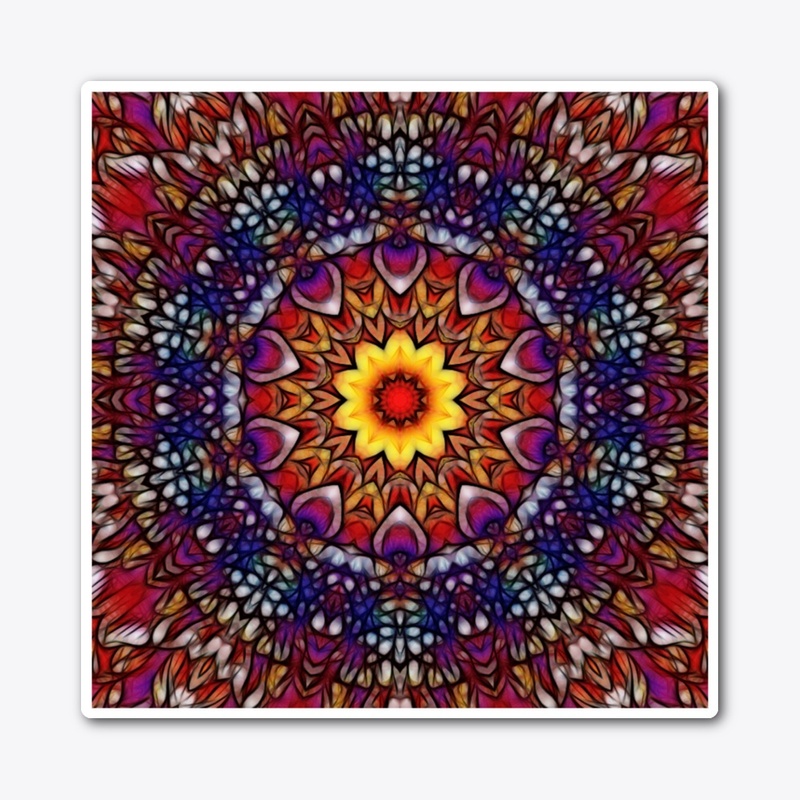 Blue Red Purple Kaleidoscope