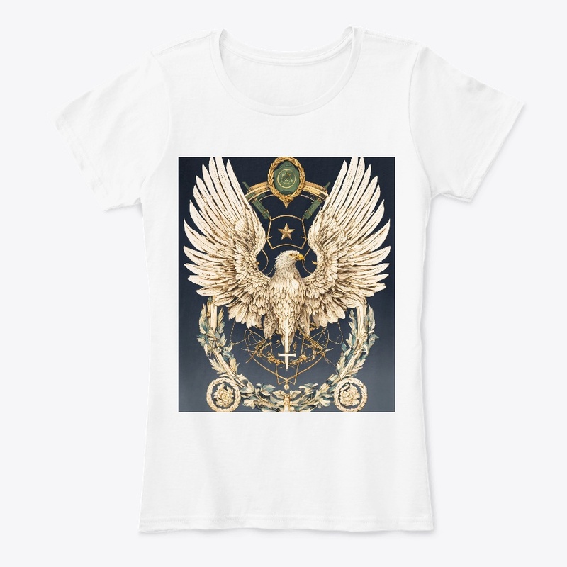 Visionary wing apparel crystal eagle Tee