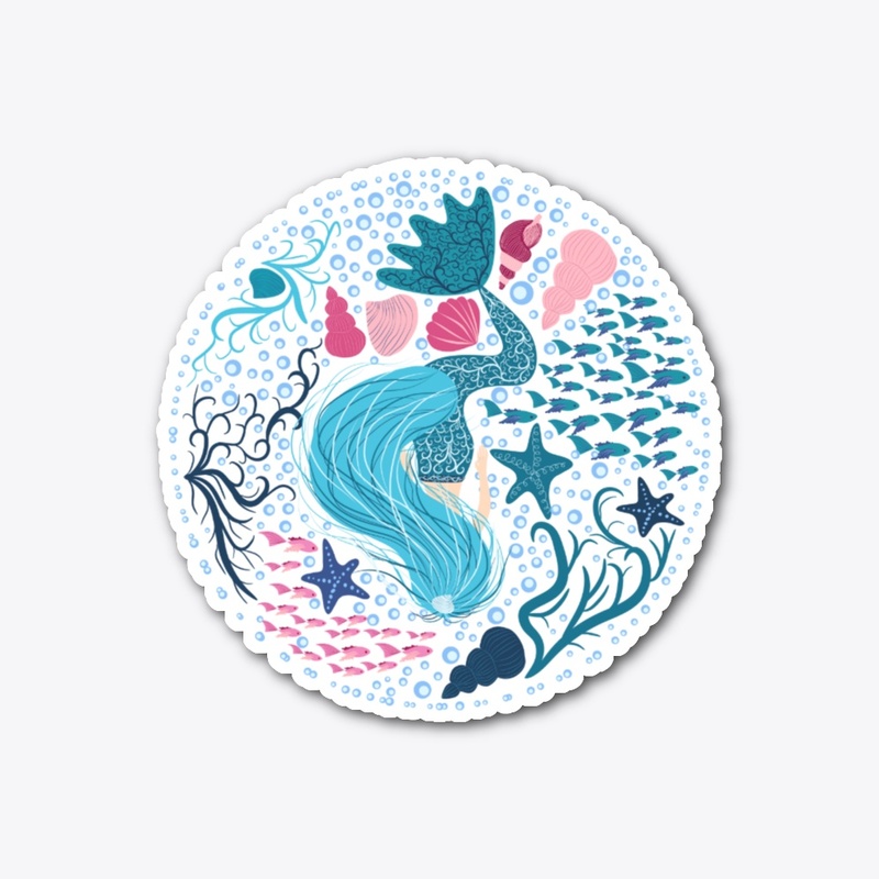 Blue mermaid