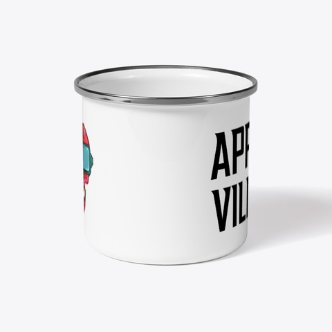 Graphic Camping Mug White T-Shirt Right