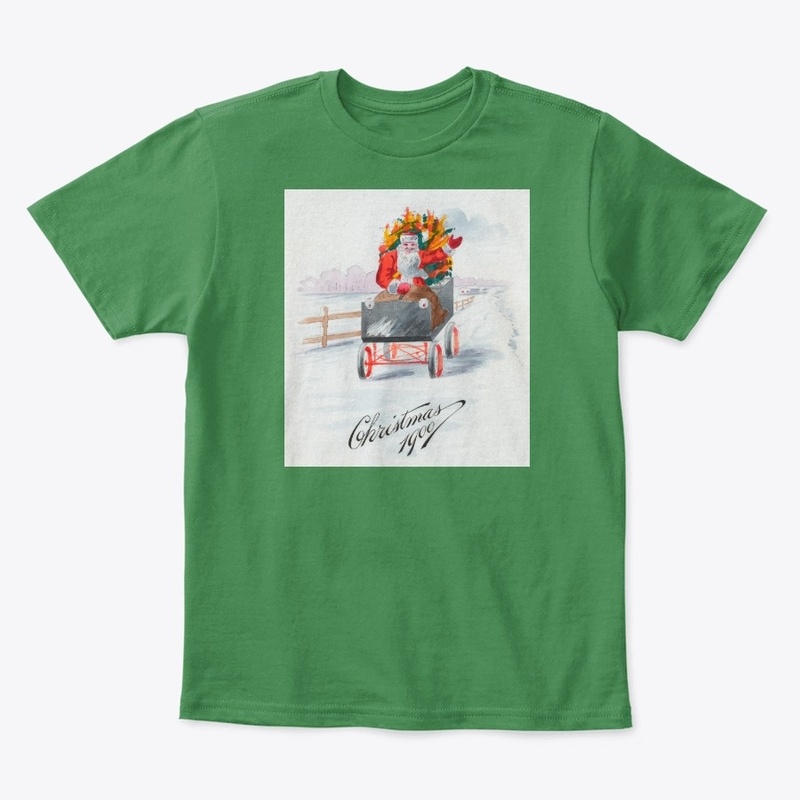 1900 vintage Santa driving
