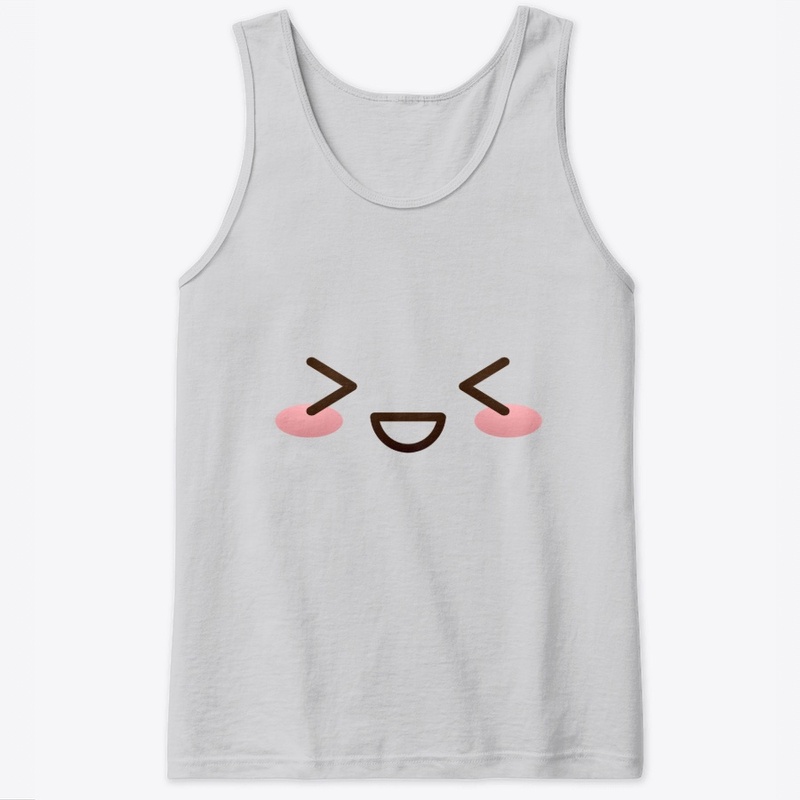 Kawaii japanese anime face design: shy